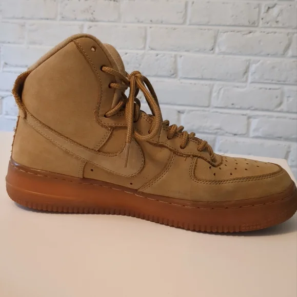 Nike Air Force 1 High Flax Wheat Brown 922066-203 Youth Shoes size 7Y - Picture 10 of 12